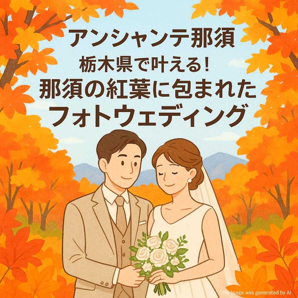 アンシャンテ那須 栃木県で叶える！那須の紅葉に包まれたフォトウェディング