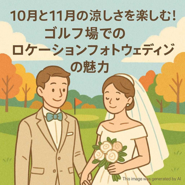 10月と11月の涼しさを楽しむ！ゴルフ場でのロケーションフォトウェディングの魅力
