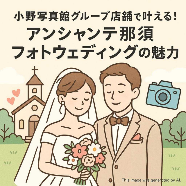 小野写真館グループ店舗で叶える！アンシャンテ那須フォトウェディングの魅力