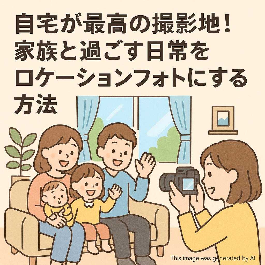 自宅が最高の撮影地！家族と過ごす日常をロケーションフォトにする方法