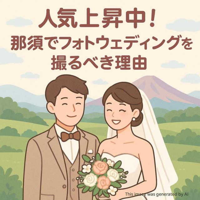 人気上昇中！那須でフォトウェディングを撮るべき理由