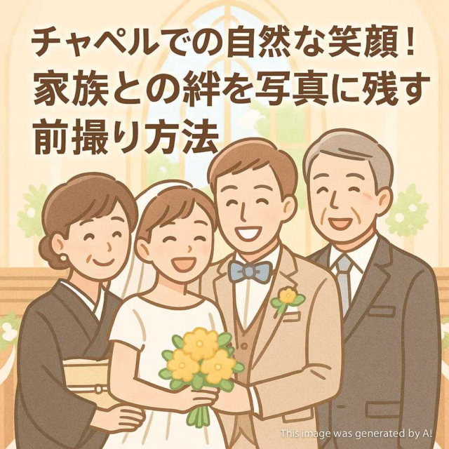 チャペルでの自然な笑顔！家族との絆を写真に残す前撮り方法