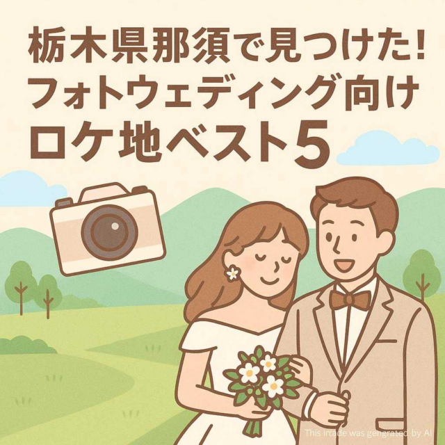 栃木県那須で見つけた！フォトウェディング向けロケ地ベスト5