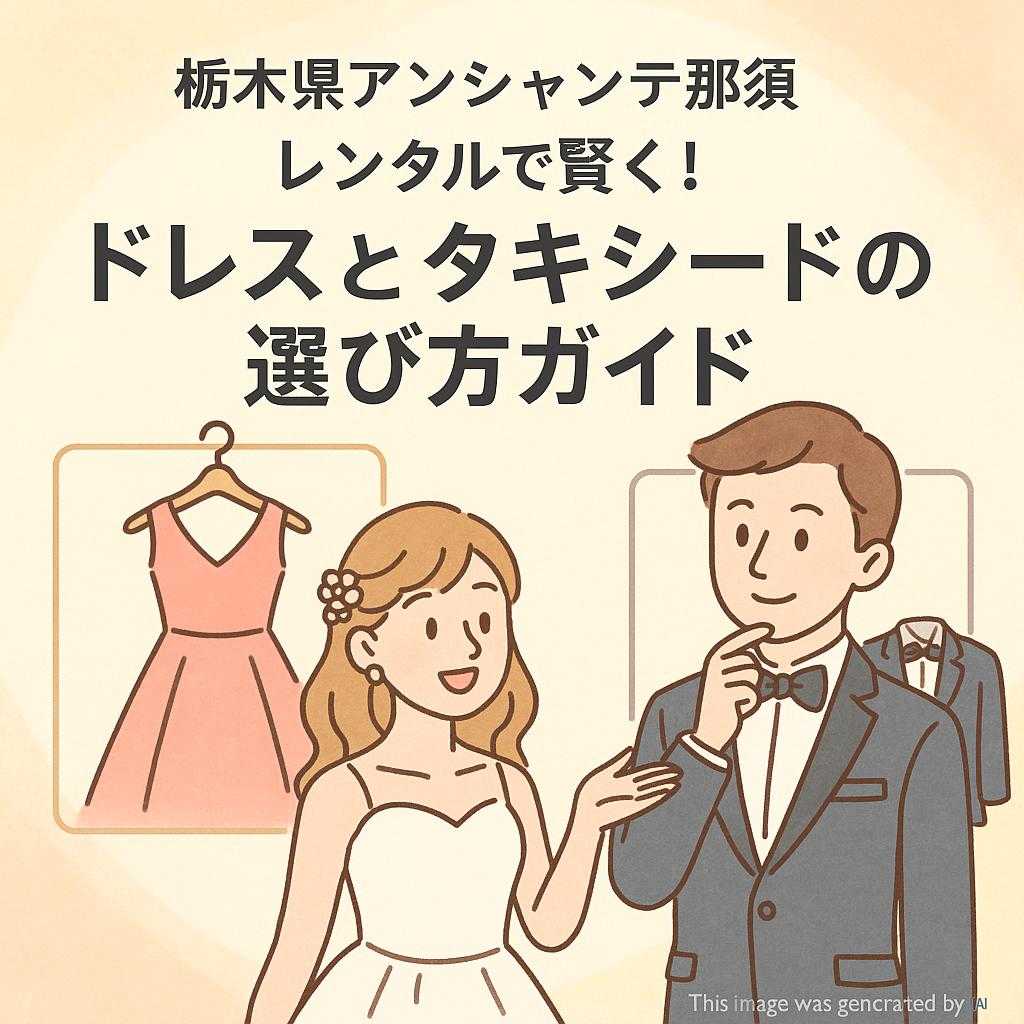 栃木県アンシャンテ那須 レンタルで賢く！ドレスとタキシードの選び方ガイド