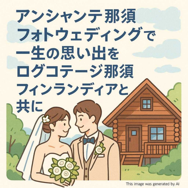 アンシャンテ那須フォトウェディングで一生の思い出をログコテージ那須フィンランディアと共に