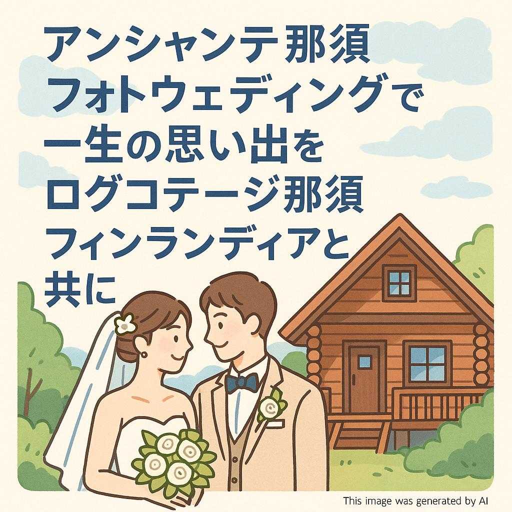 アンシャンテ那須フォトウェディングで一生の思い出をログコテージ那須フィンランディアと共に