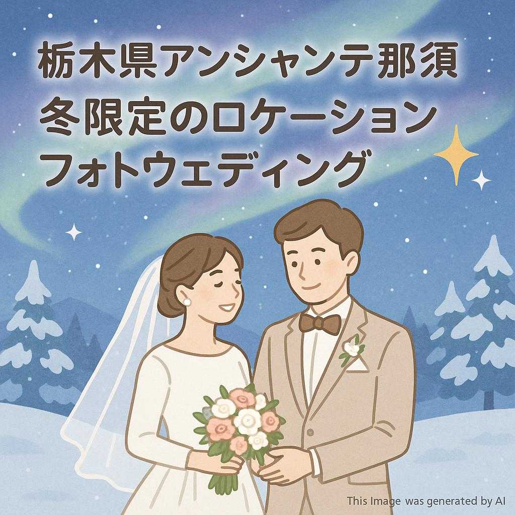 栃木県アンシャンテ那須 冬限定のロケーションフォトウェディング🌌✨