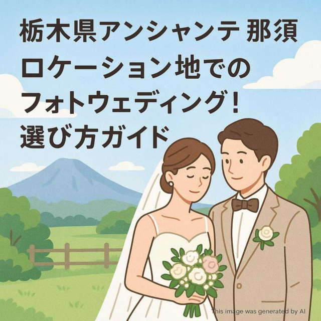 栃木県アンシャンテ那須 ロケーション地でのフォトウェディング！選び方ガイド