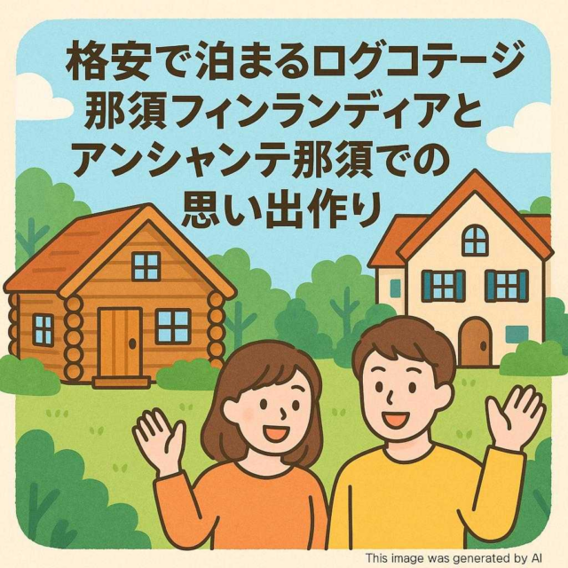 格安で泊まるログコテージ那須フィンランディアとアンシャンテ那須での思い出作り
