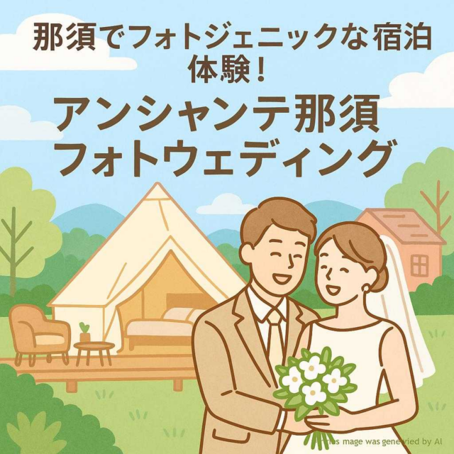 那須でフォトジェニックな宿泊体験！アンシャンテ那須フォトウェディング