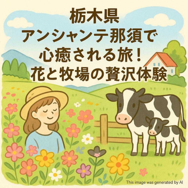 栃木県 アンシャンテ那須で心癒される旅！花と牧場の贅沢体験