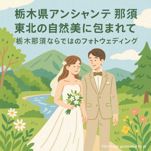 栃木県アンシャンテ那須 東北の自然美に包まれて 栃木那須ならではのフォトウェディング
