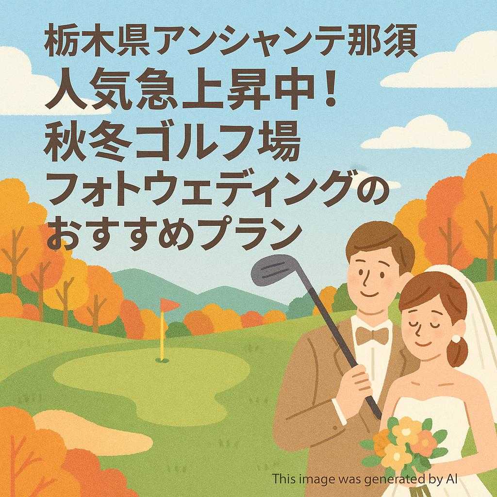 栃木県アンシャンテ那須 人気急上昇中!秋冬ゴルフ場フォトウェディングのおすすめプラン
