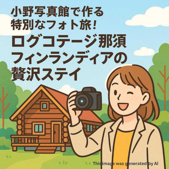 小野写真館で作る特別なフォト旅！ログコテージ那須フィンランディアの贅沢ステイ