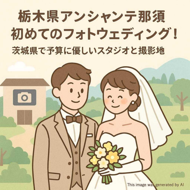 栃木県アンシャンテ那須 初めてのフォトウェディング！茨城県で予算に優しいスタジオと撮影地