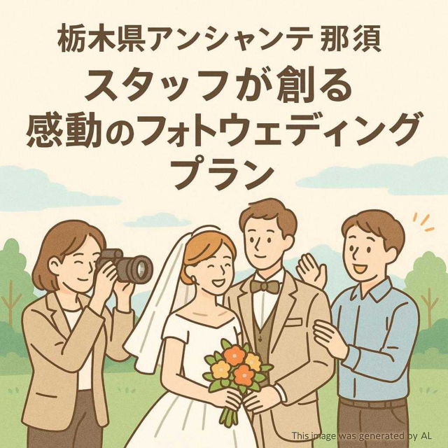 栃木県アンシャンテ那須 スタッフが創る感動のフォトウェディングプラン