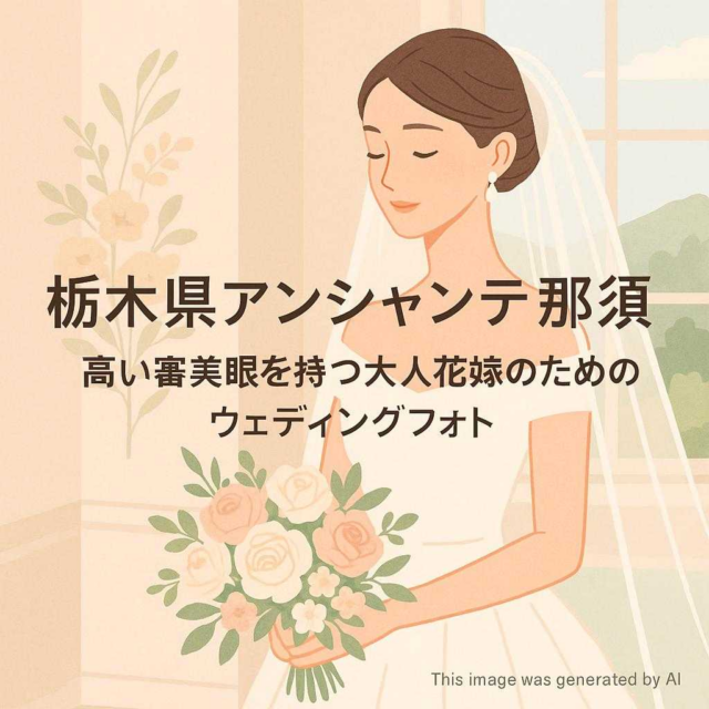 栃木県アンシャンテ那須 高い審美眼を持つ大人花嫁のためのウェディングフォト