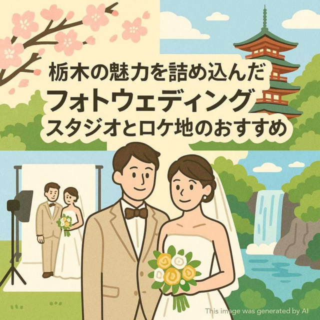 栃木の魅力を詰め込んだフォトウェディング スタジオとロケ地のおすすめ