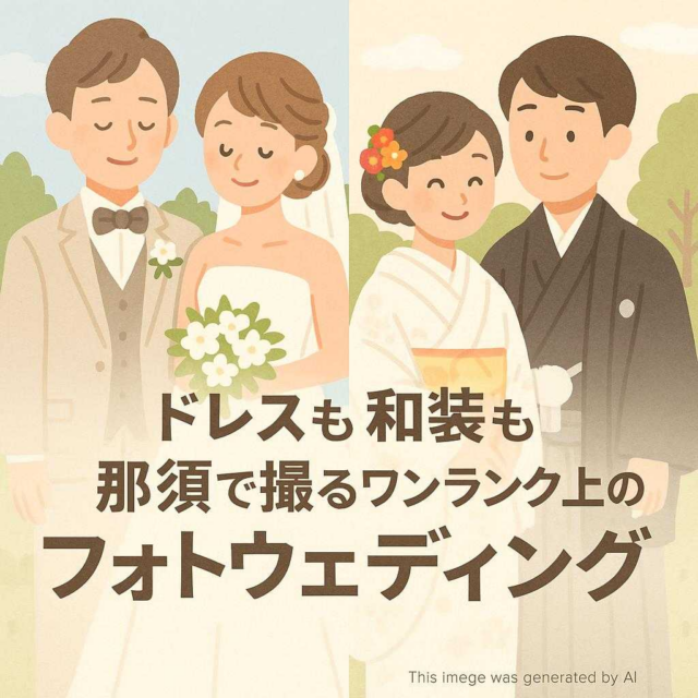 ドレスも和装も 那須で撮るワンランク上のフォトウェディング