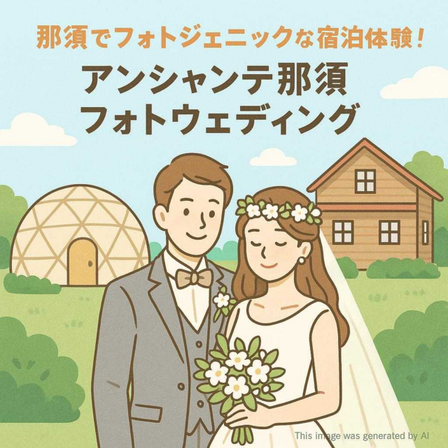 那須でフォトジェニックな宿泊体験！アンシャンテ那須フォトウェディング