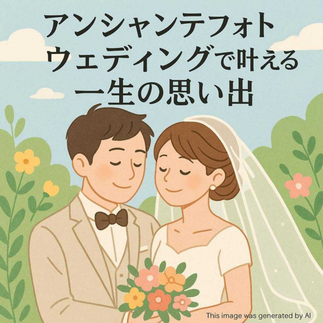 アンシャンテフォトウェディングで叶える一生の思い出
