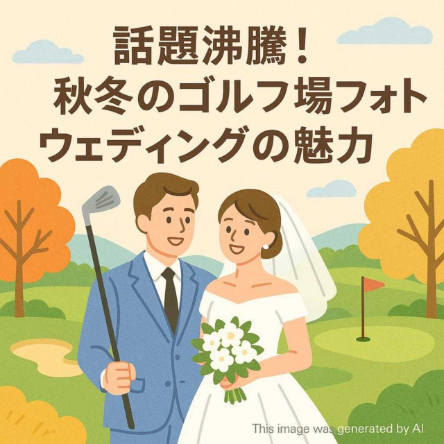 話題沸騰！秋冬のゴルフ場フォトウェディングの魅力
