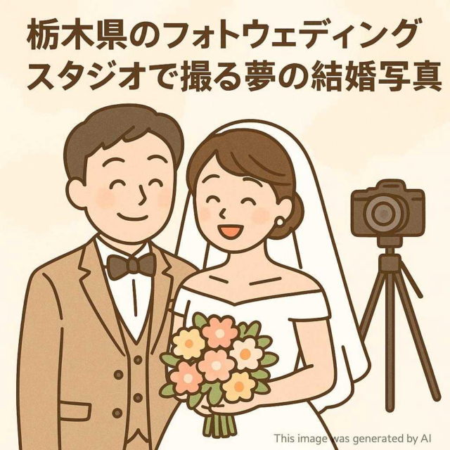 栃木県のフォトウェディングスタジオで撮る夢の結婚写真