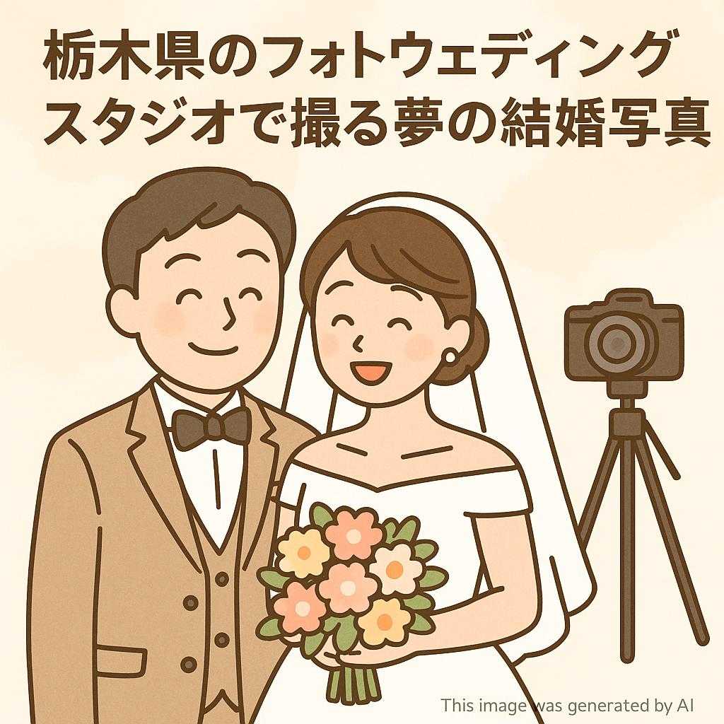 栃木県のフォトウェディングスタジオで撮る夢の結婚写真