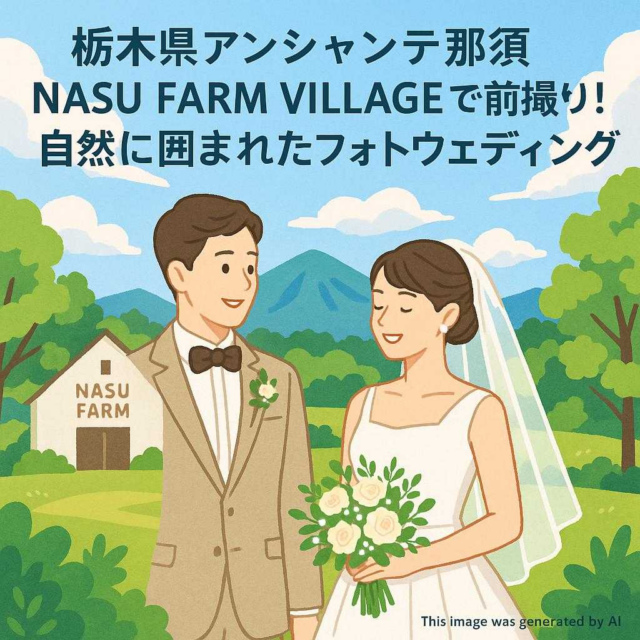 栃木県アンシャンテ那須 NASU FARM VILLAGEで前撮り！自然に囲まれたフォトウェディング