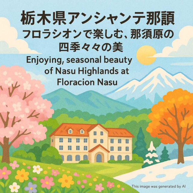 栃木県アンシャンテ那須 フロラシオン那須で楽しむ、那須高原の四季折々の美