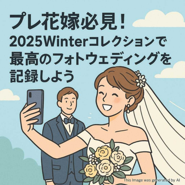 プレ花嫁必見！2025Winterコレクションで最高のフォトウェディングを記録しよう