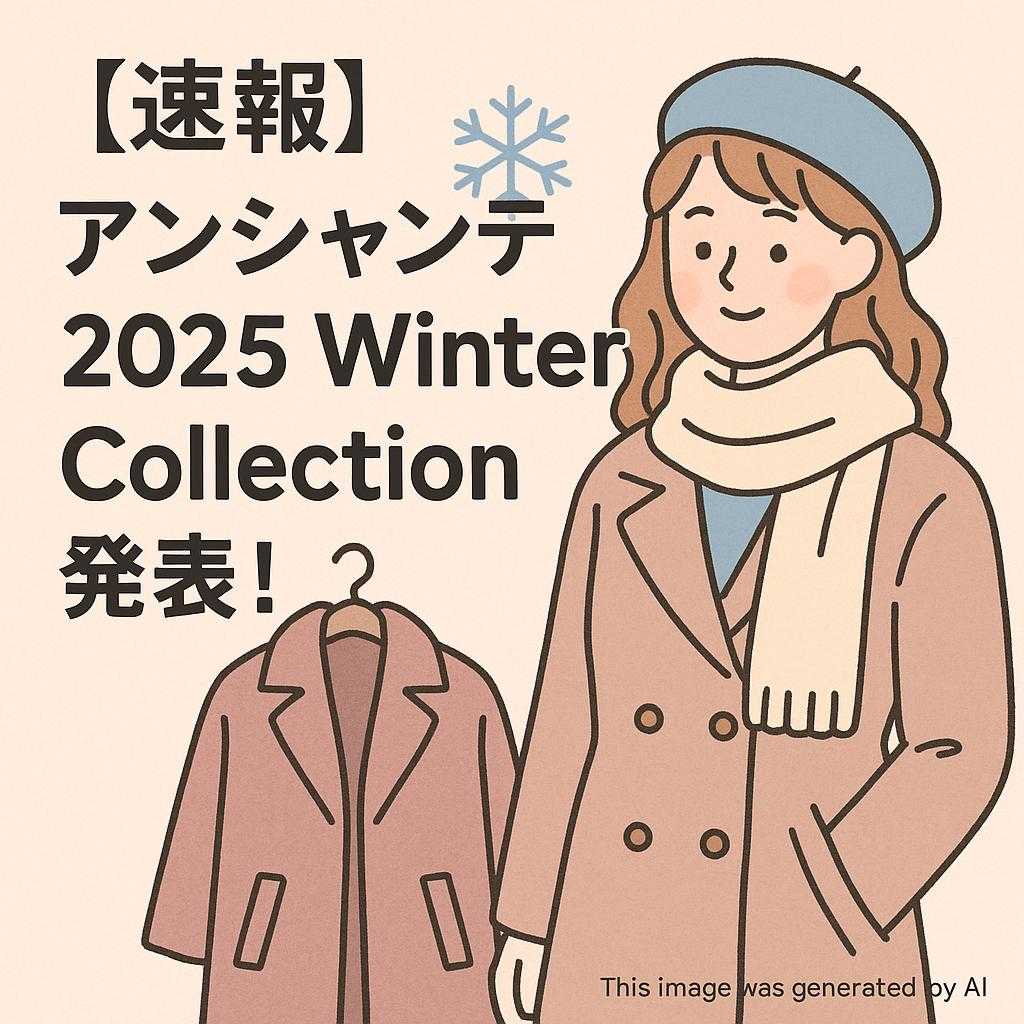 【速報】アンシャンテ 2025 Winter Collection 発表!