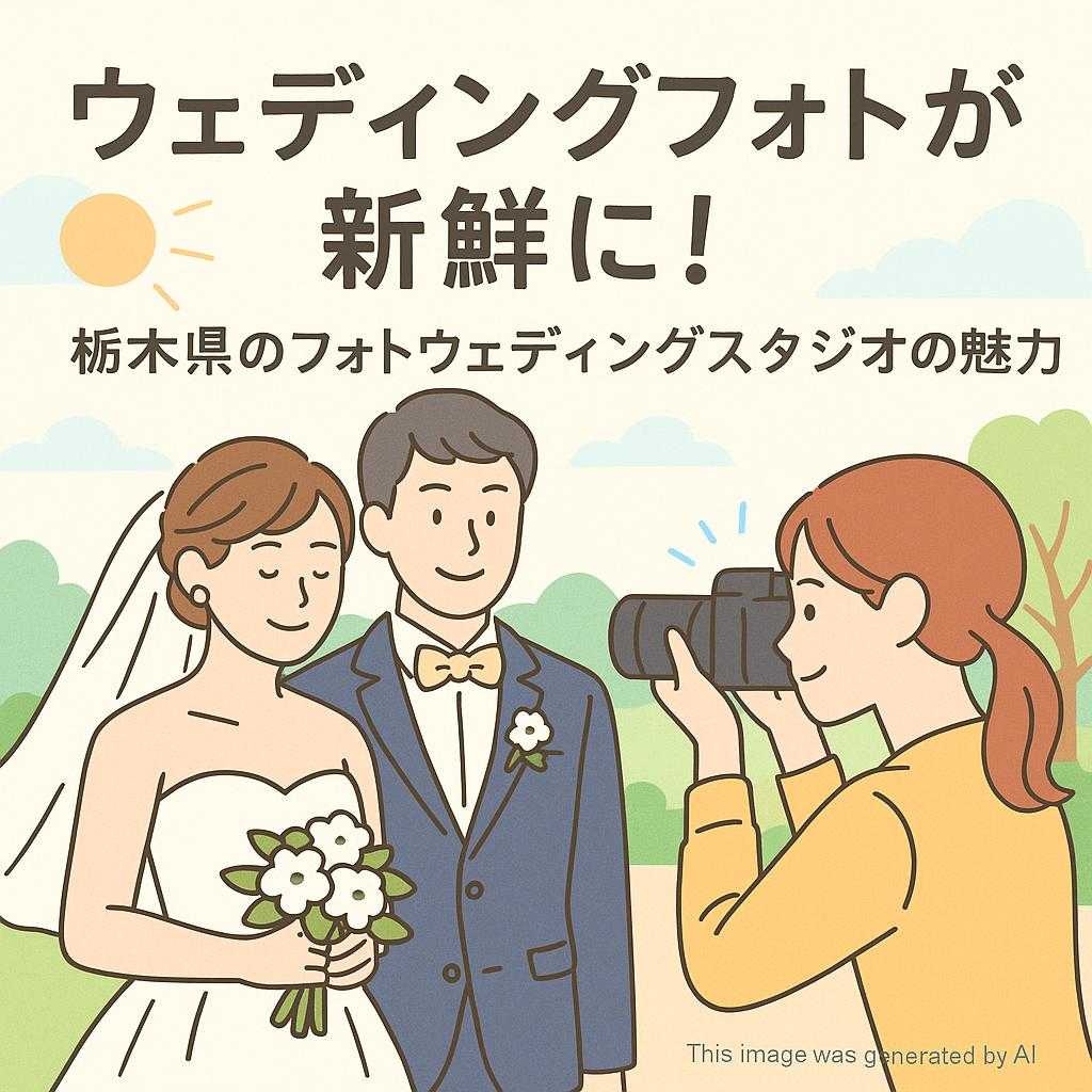 ウェディングフォトが新鮮に！栃木県のフォトウェディングスタジオの魅力