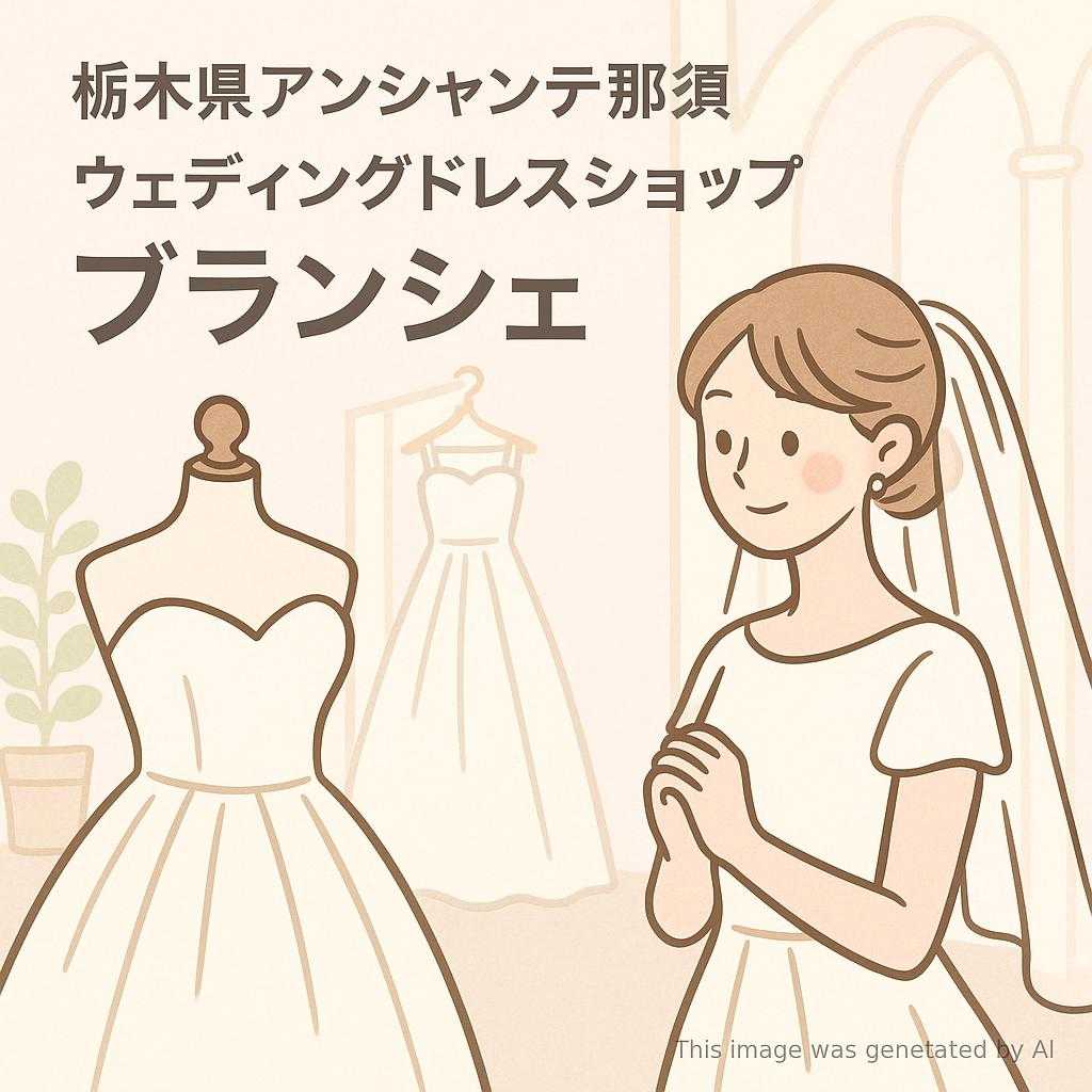 栃木県アンシャンテ那須ウェディングドレスショップ ブランシェ