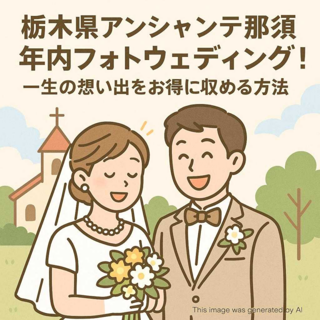 栃木県アンシャンテ那須 年内フォトウェディング！一生の想い出をお得に収める方法