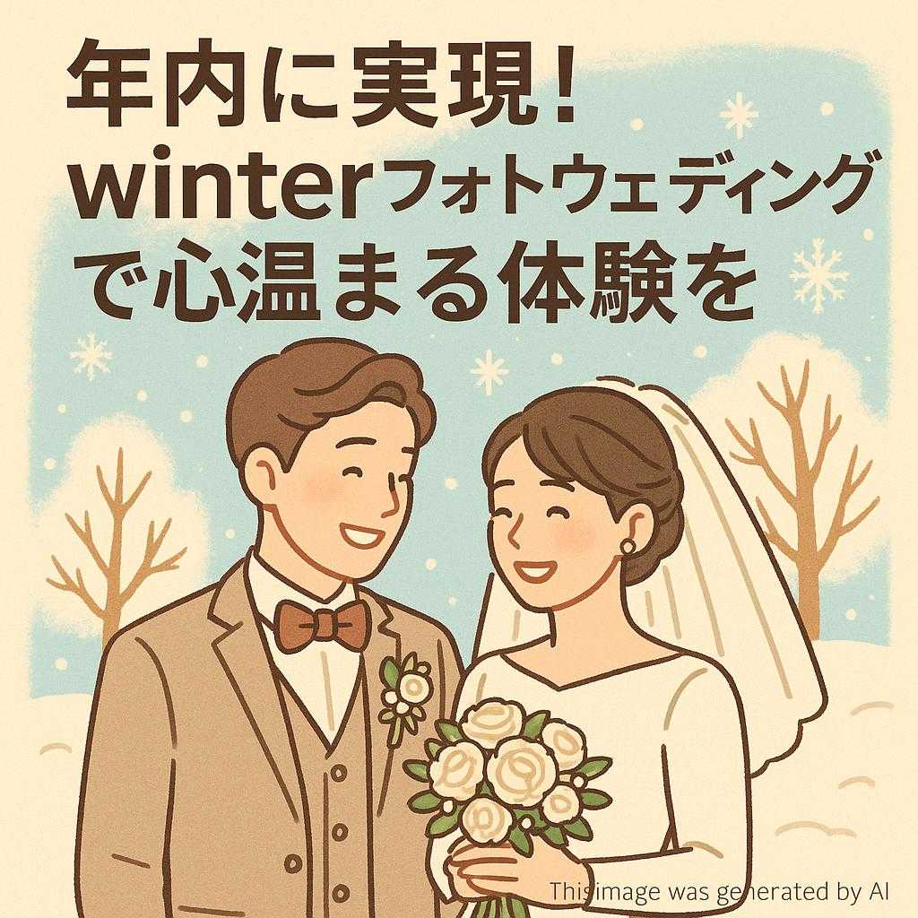 年内に実現!winterフォトウェディングで心温まる体験を