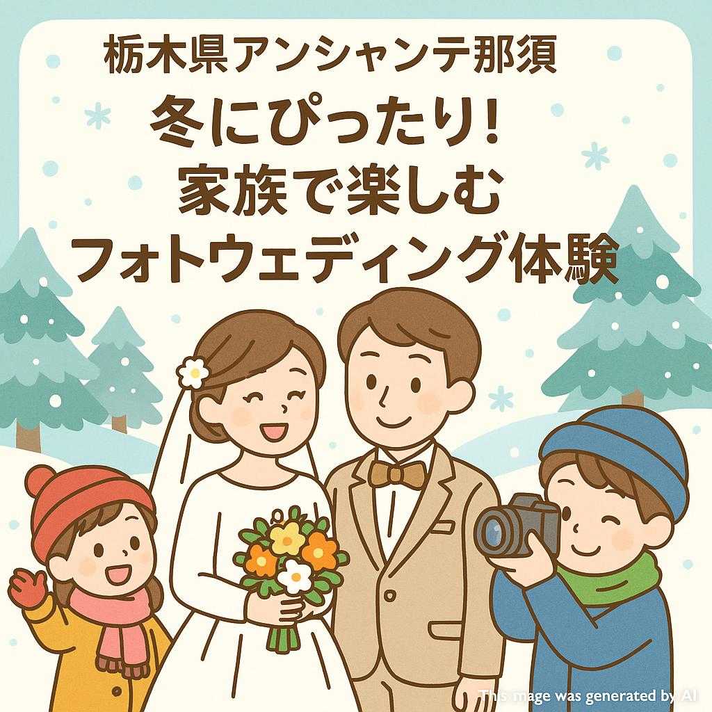 栃木県アンシャンテ那須 冬にぴったり!家族で楽しむフォトウェディング体験
