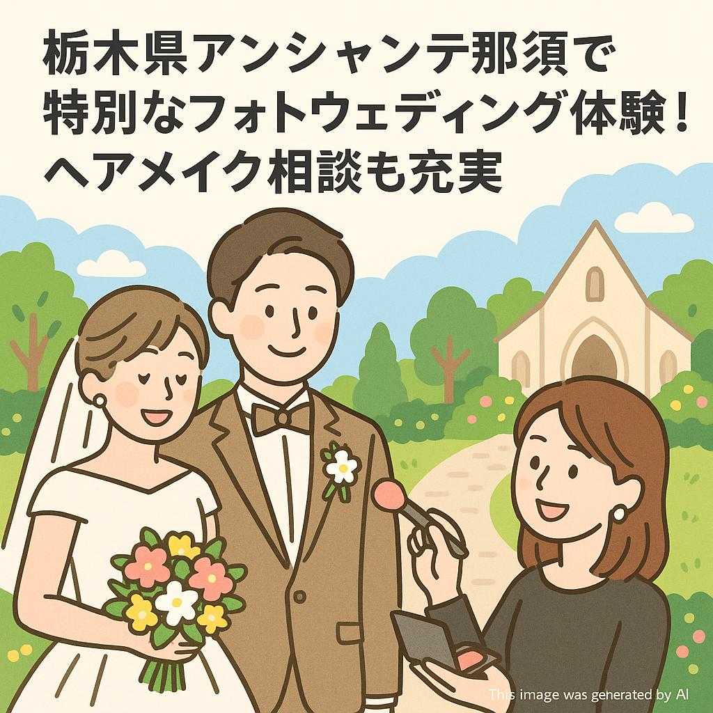 栃木県アンシャンテ那須で特別なフォトウェディング体験！ヘアメイク相談も充実