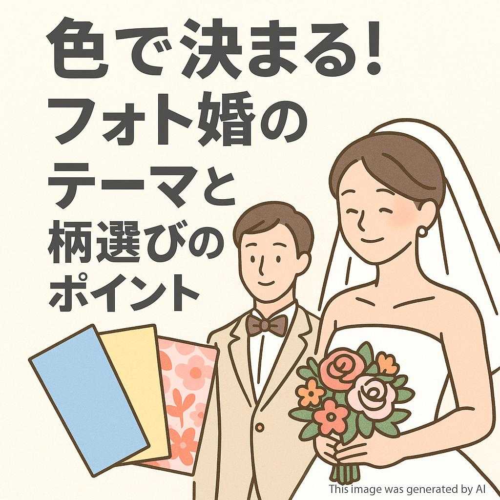 色で決まる！フォト婚のテーマと柄選びのポイント