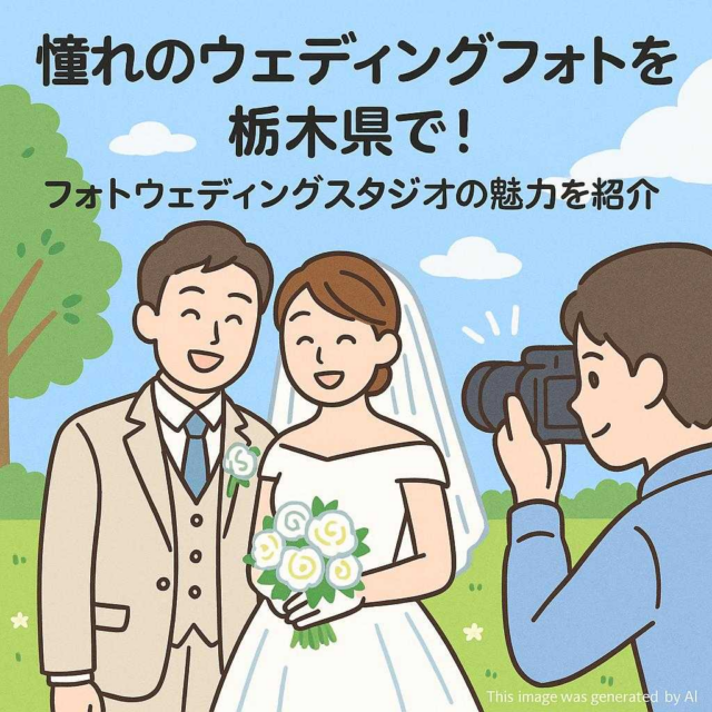憧れのウェディングフォトを栃木県で！フォトウェディングスタジオの魅力を紹介
