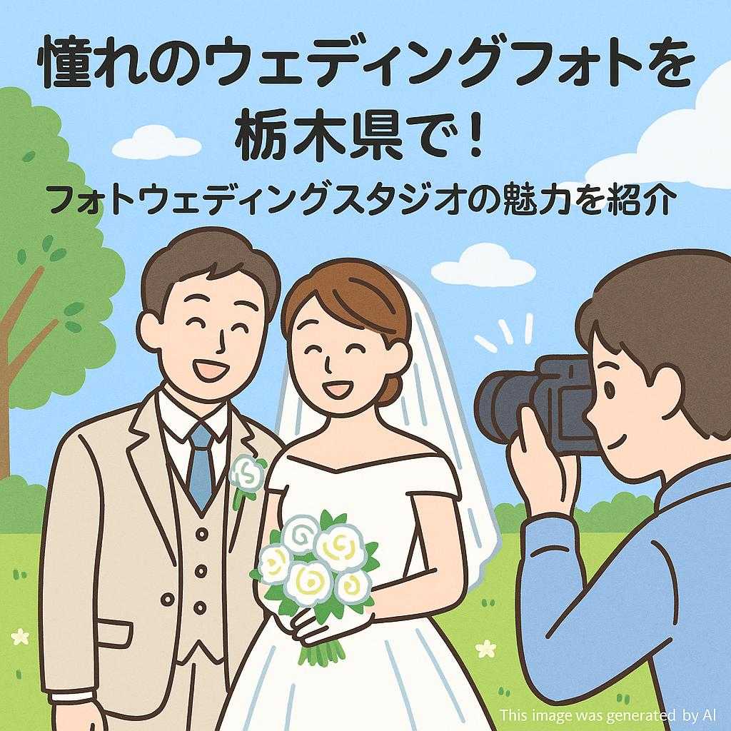 憧れのウェディングフォトを栃木県で！フォトウェディングスタジオの魅力を紹介