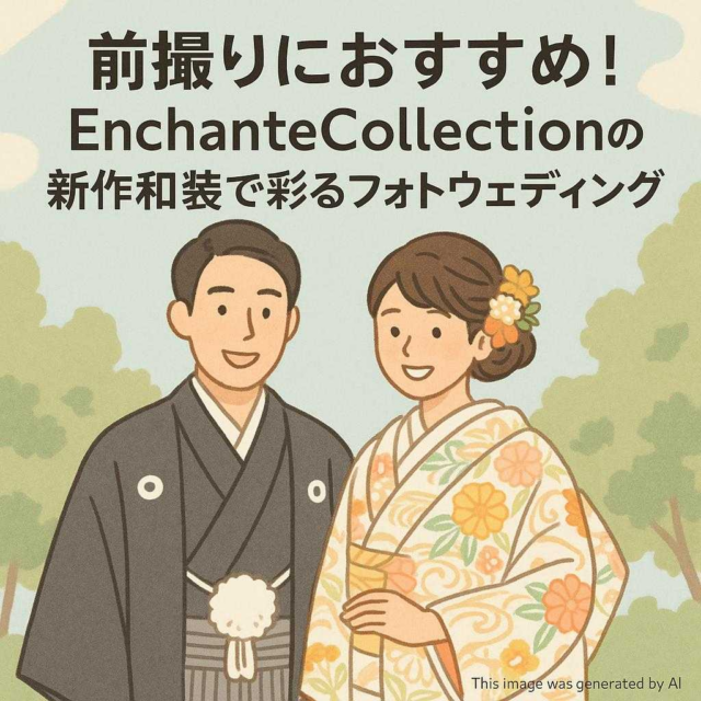 前撮りにおすすめ！EnchanteCollectionの新作和装で彩るフォトウェディング