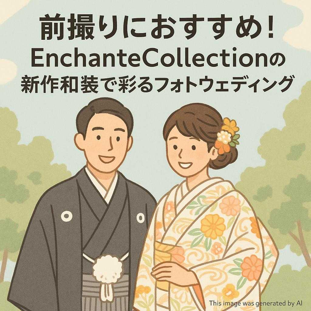 前撮りにおすすめ!EnchanteCollectionの新作和装で彩るフォトウェディング