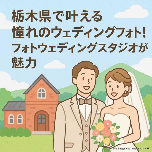 栃木県で叶える憧れのウェディングフォト！フォトウェディングスタジオが魅力