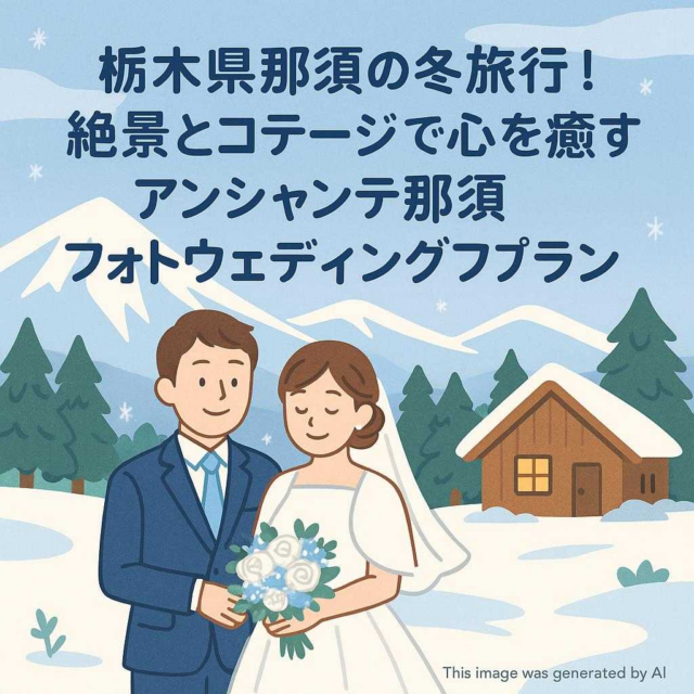 栃木県那須の冬旅行！絶景とコテージで心を癒すアンシャンテ那須フォトウェディングプラン