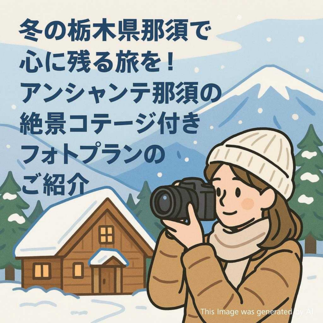 冬の栃木県那須で心に残る旅を！アンシャンテ那須の絶景コテージ付きフォトプランのご紹介