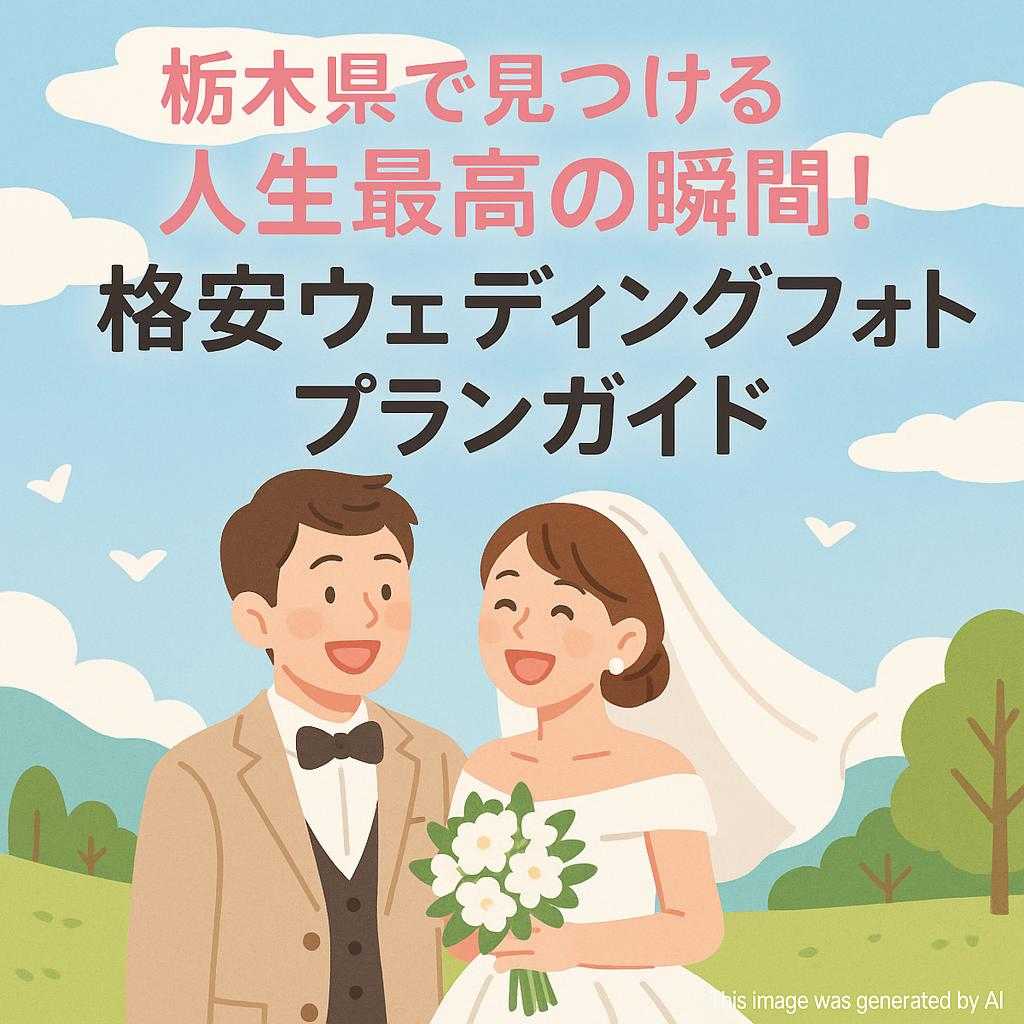 栃木県で見つける人生最高の瞬間!格安ウェディングフォトプランガイド