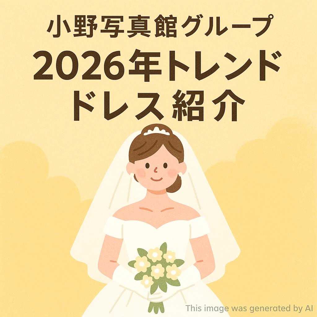 小野写真館グループ 「2026年トレンドドレス紹介」