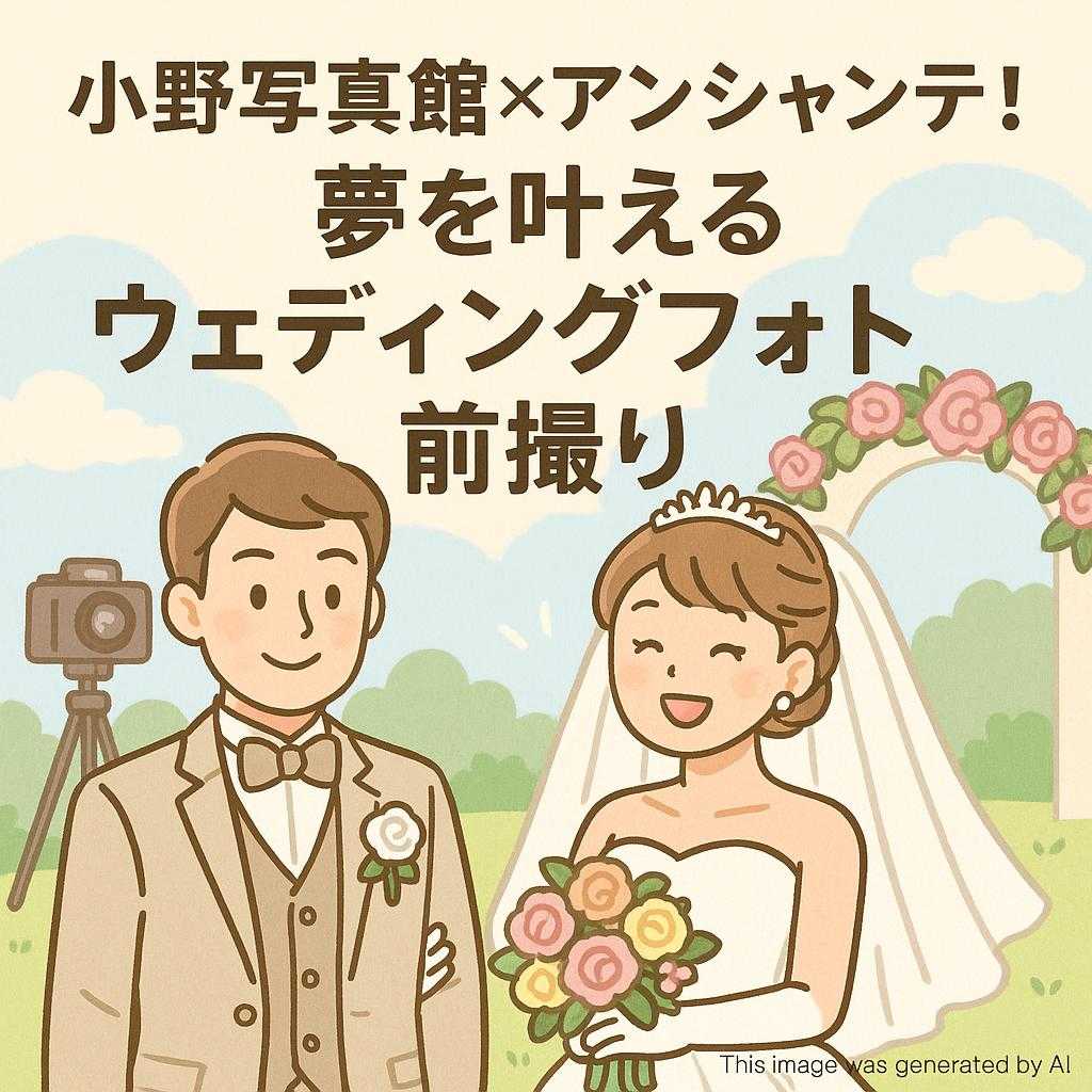 小野写真館×アンシャンテ！夢を叶えるウェディングフォト前撮り