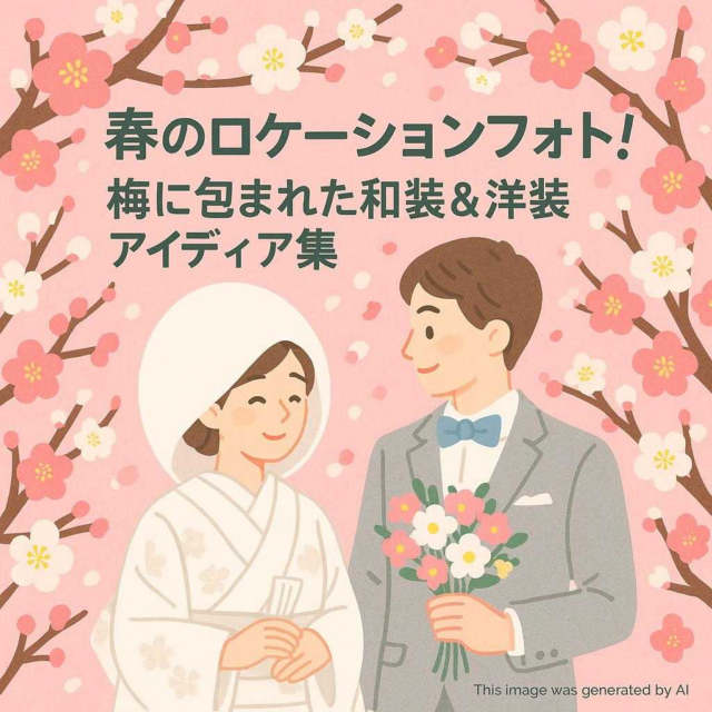 春のロケーションフォト！梅に包まれた和装＆洋装アイディア集